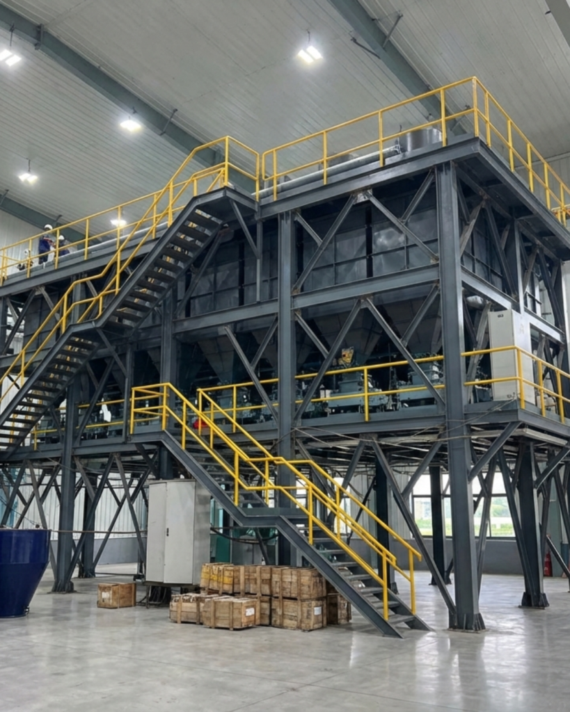 Weigh Batching System The Indus Weigh Batching System is a fully automated, PLC-controlled solution designed for accurate proportional mixing of two or more ingredients by weight.
